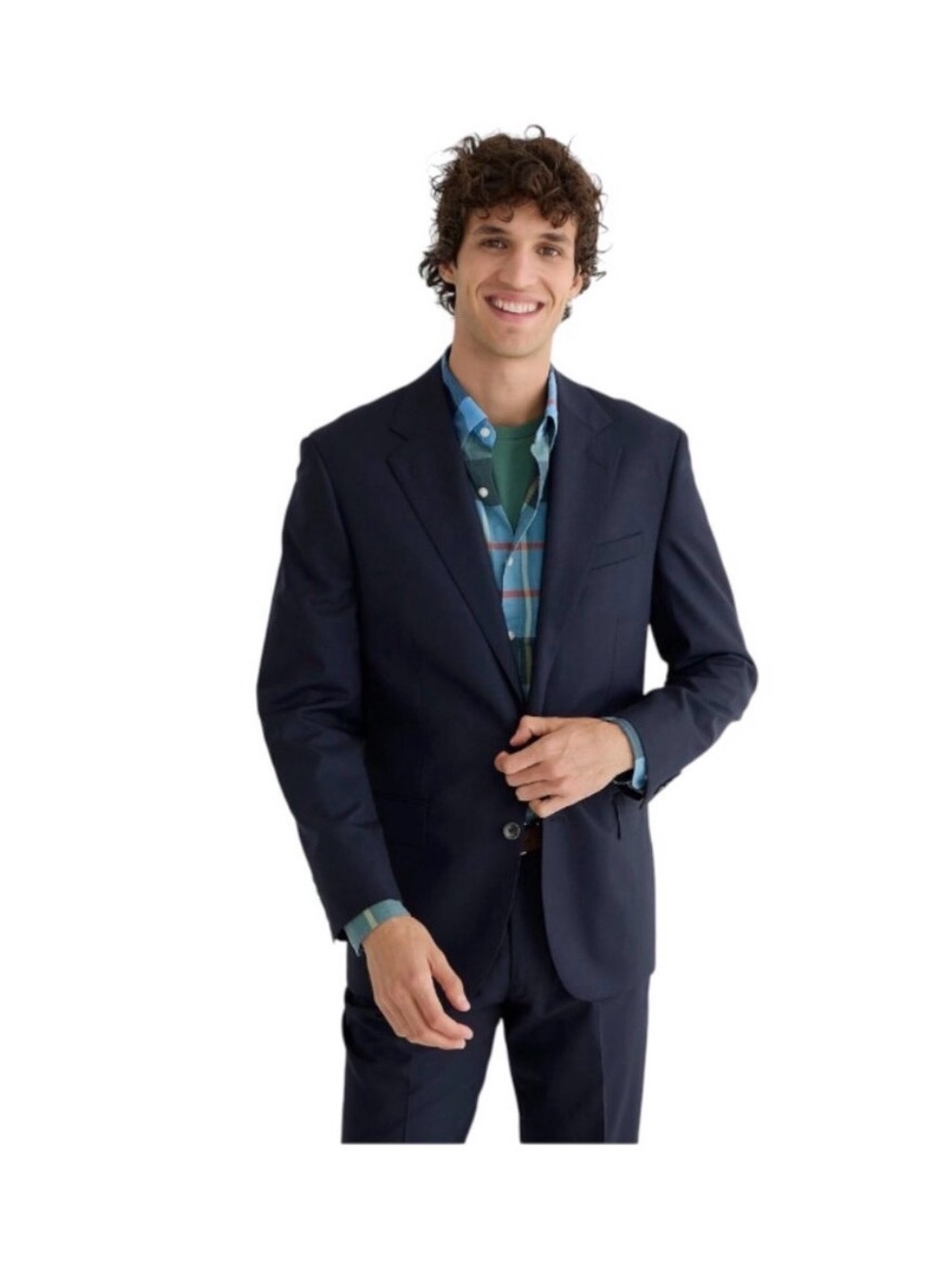 New J.Crew Loro Piana Ludlow Classic Fit 
 wool Navy Blue Blazer Sport coat 48R